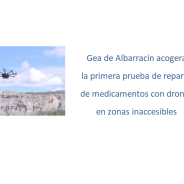 Primera prueba de reparto de medicamentos con drones